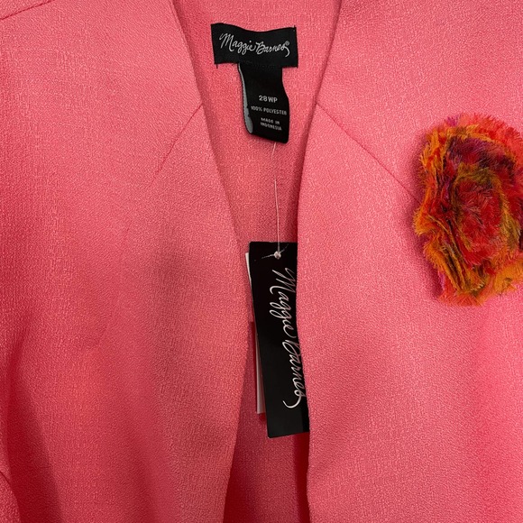 NWT Coral Open Front Blazer Sz 28WP - Picture 2 of 6